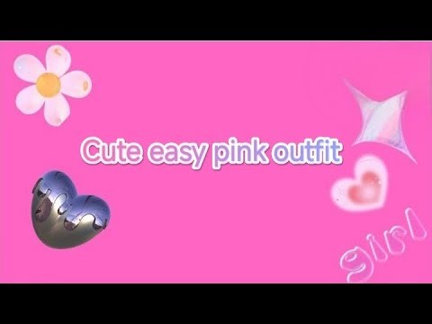 Hi guys this is a tutorial on Roblox for a easy pink outfit