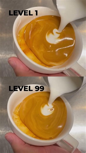 Latte Art Tutorial: Pull Through #shorts #latteart #tutorial