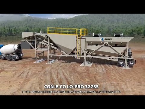 Astec's CON-E-CO LO-PRO® Concrete Batch Plant