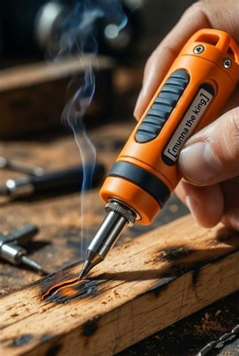 Mini Wood Burning Tool 🔥 | Satisfying Pyrography on Wood #shorts