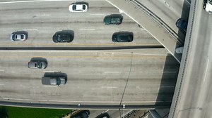 Top View of Traffic on Freeway | Free Stock Video Footage