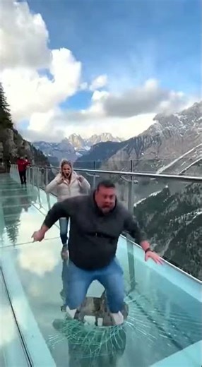 Is this glass actually safe or just insane #GlassBridge #Challenge