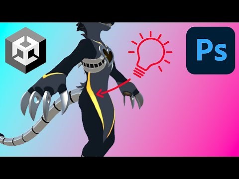 Photoshop Unity - Creating An Emission Mask Using Photoshop For VRChat!