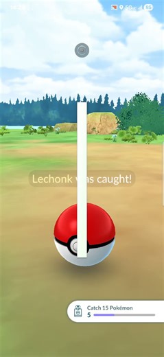 Pokémon GO - Catching a Shiny Lechonk