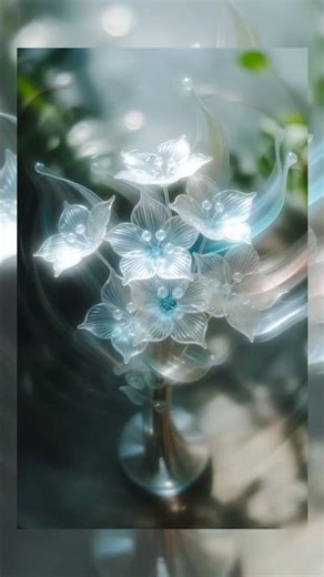 Mystical Crystal Flowers Blooming — Hypnotic Fantasy Visuals for Relaxation & Meditation