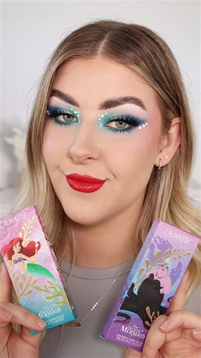 Colourpop x The Little Mermaid Lip Kit Try On Swatches 🐚🧜🏻‍♀️