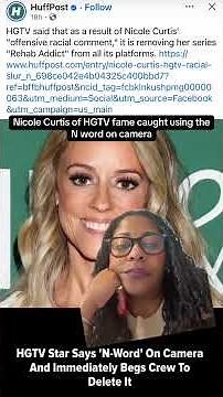 Nicole Curtis of HGTV fame uses n word with hard r on camera #hgtv #home