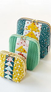 My Flying Geese Pouch Trio is one of my best sellers, and now it’s even better! 😊 I’ve updated the pattern for easier construction, fewer mistakes, and no more extra unpicking. Everyone who purchased before has received the updated link, and there’s a brand new video tutorial on my YouTube channel. If you haven’t made yours yet, today is the perfect day to sew up all three! 🪡💛 Fabric is my upcoming Serendipity2 @rileyblakedesigns (coming Feb 2026) @cloverusa Fabric Folding Pen is a game chang