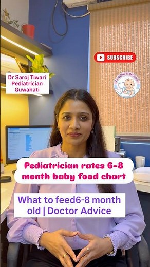 What to feed 6-8 month old baby| Pediatrician advice #startingsolids #babyfood