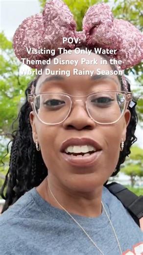 POV: Visiting The Only Water Themed Disney Park During Rainy Season 😳 #disneyparks #pov