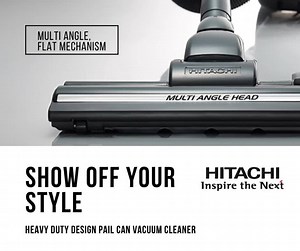 Hitachi heavy duty drum type cleaner delivers an outstanding performance with giant dust capacity up to 25L and high-power up to 2300W. All this and more in a vacuum cleaner ready to clean every corner of your home. Visit our E-store http://bit.ly/pailcan and place and order today! | Hitachi Home Appliances