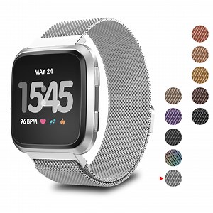Custom Fitbit Versa 4/3/2/1 Lite & Sense/2 Bands, Engrave Milanese Loop Stainless Steel Mesh Magnetic Bracelet Personalized Watch Band - Etsy UK
