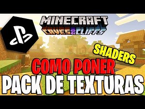 COMO PONER PACK de TEXTURAS en MINECRAFT PS4 BEDROCK
