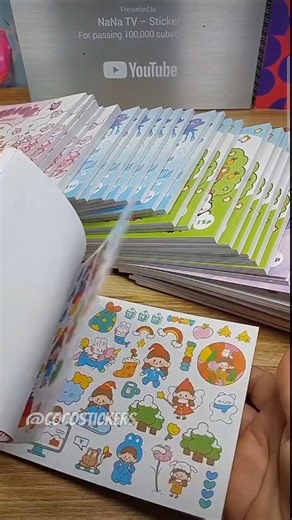 Review of this super cute self-cut sticker book! #sticker #review