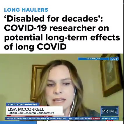 6.7K views · 26 reactions | Lisa McCorkell, a member of a patient-led research collaborative who is studying the effects of long COVID, joined NewsNation Prime to discuss the symptoms and recovery of those with prolonged symptoms. | NewsNation | Facebook