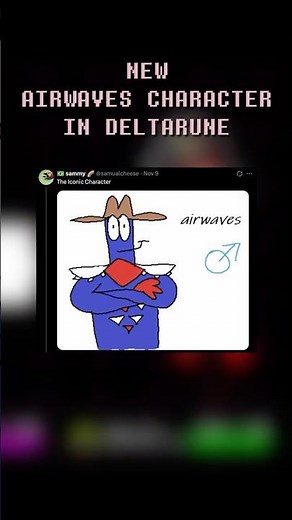 WHO is this NEW MIKE AIRWAVES in Deltarune? #deltarune #undertale #tobyfox #sans #gaster #airwaves