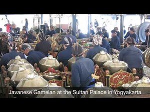 Javanese Gamelan at the Sultan Palace in Yogyakarta