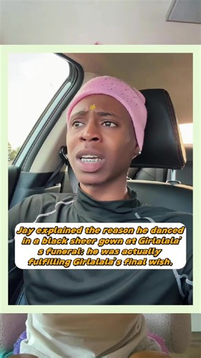 Jay explained the reason he danced in a black sheer gown at Girlalala’s funeral: he was actually fulfilling Girlalala’s final wish. #usa #fyp #usa🇺🇸 #girlalala #foryoupage