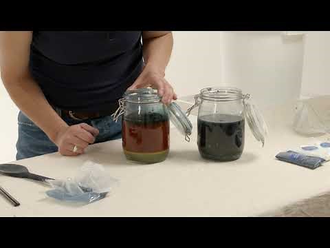 DIY Natural Indigo Dye - Step Two: Leave your indigo to ferment