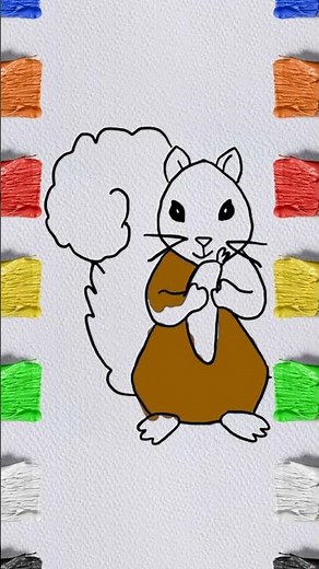 How to draw a Squirrel easy step by step