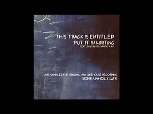 Funky DL samples Amy Winehouse - "Put It In Writing" ft Ricko Capito & K9