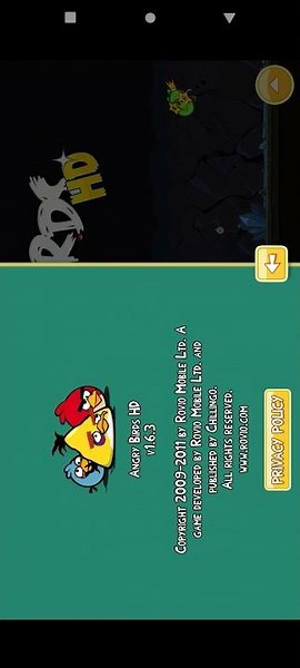 The Old End Credits (2011 Angry Birds HD 1.6.3)