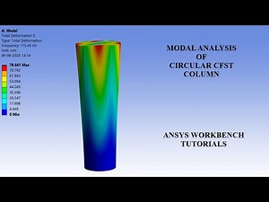 CFST Circular Column | Modal Analysis | Deformation | Natural Frequency | ANSYS Workbench Tutorials