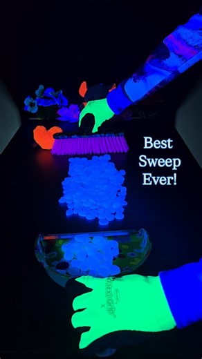 Check out the coolest cleaner in the world! Satisfying blue rocks with a pretty flower brush . [cleaning, sweeping, flowers, plushie, broom, house cleaning, heart, post construction cleaning, reels, asmr sounds, exotic, brush, tiktok, satisfying, cleaning motivation, home, fun, cool, pink, viral, fyp, design, passion, hack, style, love, science, artwork, glow in the dark] | Ace Cleaning 416