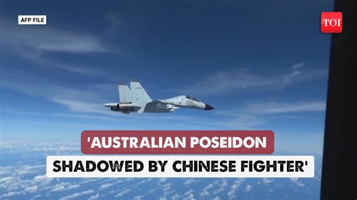 #Australia condemned a Chinese Su-35 fighter jet for unsafe and unprofessional maneuvers over the #SouthChina Sea on Sunday. A Royal #Australian Air Force P-8A Poseidon was conducting a maritime patrol when the aircraft released flares dangerously close. No injuries or damage were reported, but #Canberra warned of elevated risks in the region. China’s Southern Theater Command has yet to comment. The incident follows a similar February confrontation. Watch | The Times of India