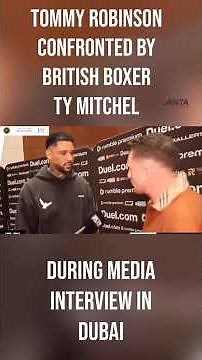 Boxer Ty Michell confronts notorious far right man Tommy Robinson in Dubai | Janta Ka Reporter