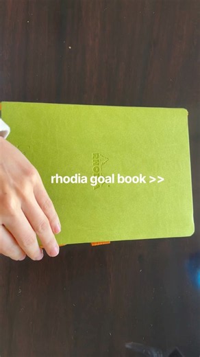 love my Rhodia goal book 💚 #bulletjournal