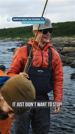 The fight of a lifetime 😱 - ‘The Selfish Generation’ on FishingTV Click the link to watch now! https://www.fishingtv.com/video/the-selfish-generation/ The Selfish Generation explores the exhilaration and fragility of Atlantic Salmon fishing during the trip of a lifetime, as a group of diehard anglers and young protégé’s visit Russia’s remote and revered Yokanga River. Located deep in the Kola Peninsula, the remoteness and ruggedness of this recently established fishery is reflected in the power