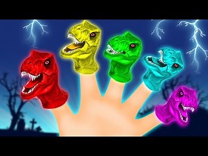 Dinosaur Finger Family | T-Rex Dinosaurs | Kids Songs and Nursery Rhymes ‪@AllBabiesChannel‬