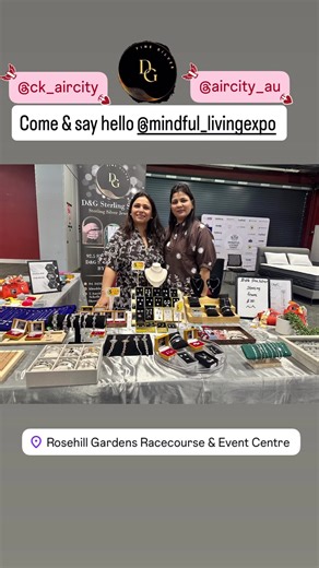 We all are set! Come and say hello to stall no 39 at Rousehill Gardens Racecourse Exhibition of D&G Fine Silver products #MinimalJewellery #valentinesday #MindfulLivingExpo #DGFineSterlingSilver #HandcraftedJewellery