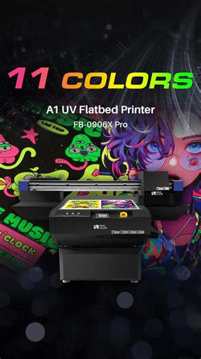 11 COLORS A1 UV Flatbed Printer FB-0906X Pro #uvprinter #varnish #cmykprinting #diygift #fluorescentink #3dprinting #customtumblers #uvdtfcupwraps #phonecasediy #dtfprinter