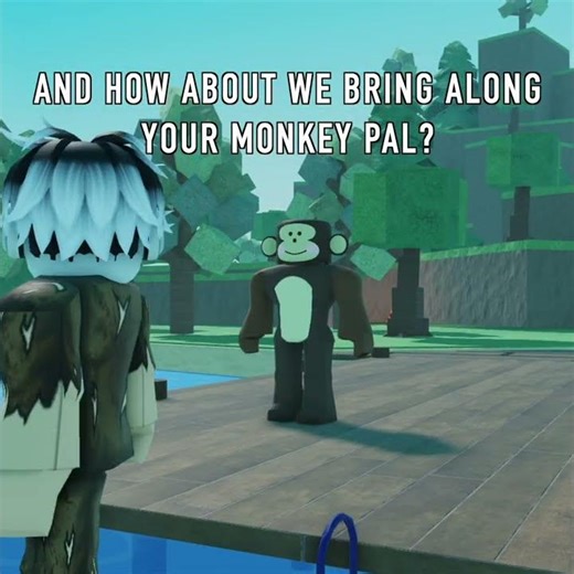 Alone with a monkey in the middle of nowhere