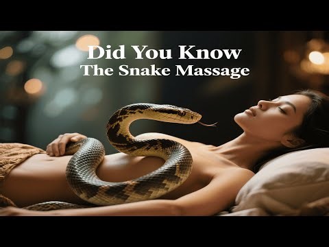 "Uncoil Relaxation: Experience the Thrill of Snake Massage in Bali!"