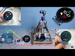 Arduino UNO R4 - 1.28 Inch Round Circular TFT LCD Display - Full Tutorial with Radar Demo