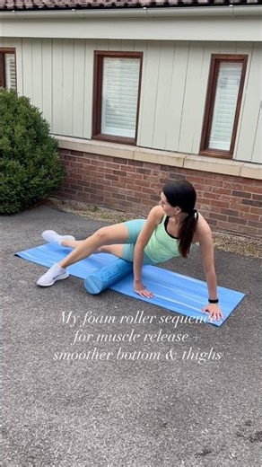 My Foam Roller Sequence For Muscle Release And Also Smoother Bottom And Thighs.