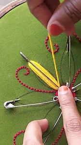 564K views · 1.8K reactions | Safetypin Design Amazing Hand Embroidery #trendingreels #trend #latest #trendingreelsvideo #exclusive #tutorialreels #virals #viralvideo #embroidery #craft | ABC Of Hand Embroidery | Facebook