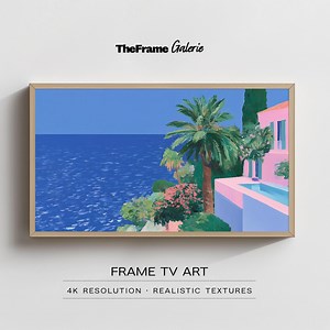 Samsung the Frame TV Art | Waterfront Villa | Digital TV Download - Etsy UK