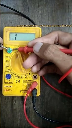How to check multimeter condenser mci positive(+)and negative(-) I easy way #youtube #youtubeshorts