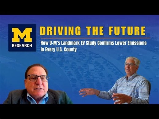 Driving The Future: U-M s Landmark EV Study Confirms Lower Emisssions in Every U.S. County | Global CO2 Initiative