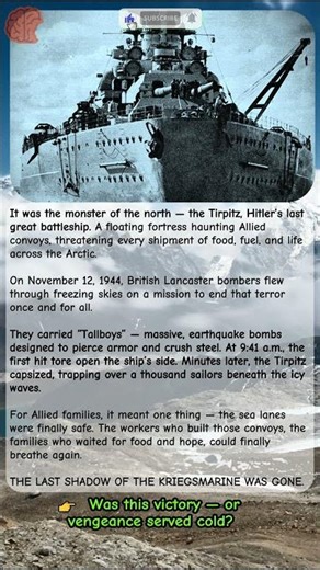 The Day the Tirpitz Died | RAF Sinks Hitler’s Last Battleship 1944 | #shorts #shortsfeed