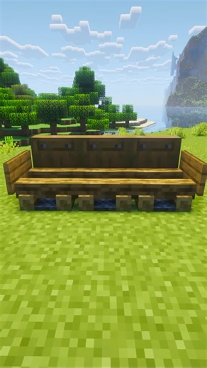 DON’T CLICK THE SOUND 💀 Minecraft Bench Build Hack #minecraft #shorts