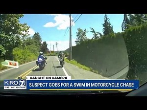 WSP arrests motorcyclist whose bike broke down mid-chase before he jumped in lake to avoid capture