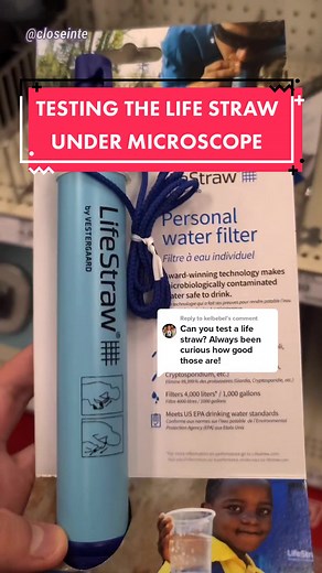 Replying to @kelbebel LIFE STRAW @LifeStraw #undermicroscope #microscopy #microbiology #microtok #microcosmos #microworld #microbio #microscopic #🔬 #lifestraw