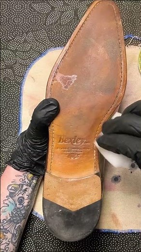 This satisfying shoe routine will change everything #asmr #cleaning #beforeandafter
