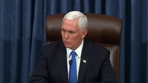 Pence speaks as Congress returns after riots