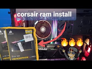 corsair rgb vengeance pro ram install #howto